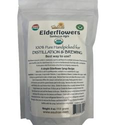 Organic Elderflowers make excellent syrup