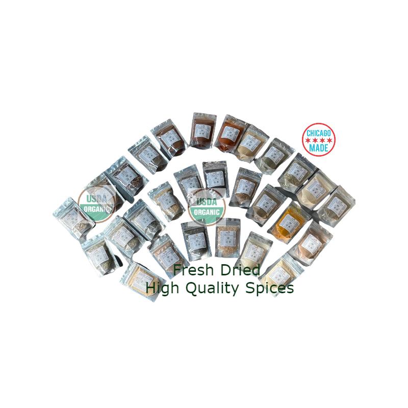 SPICE Kit 28 Organic Spices Gift Set Fresh Made