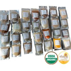 SPICE Kit 28 Organic Spices Gift Set Fresh Made