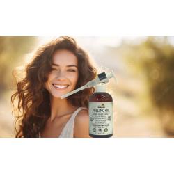 Pulling Oil Organic Herbal Mouthwash Teeth Whitener