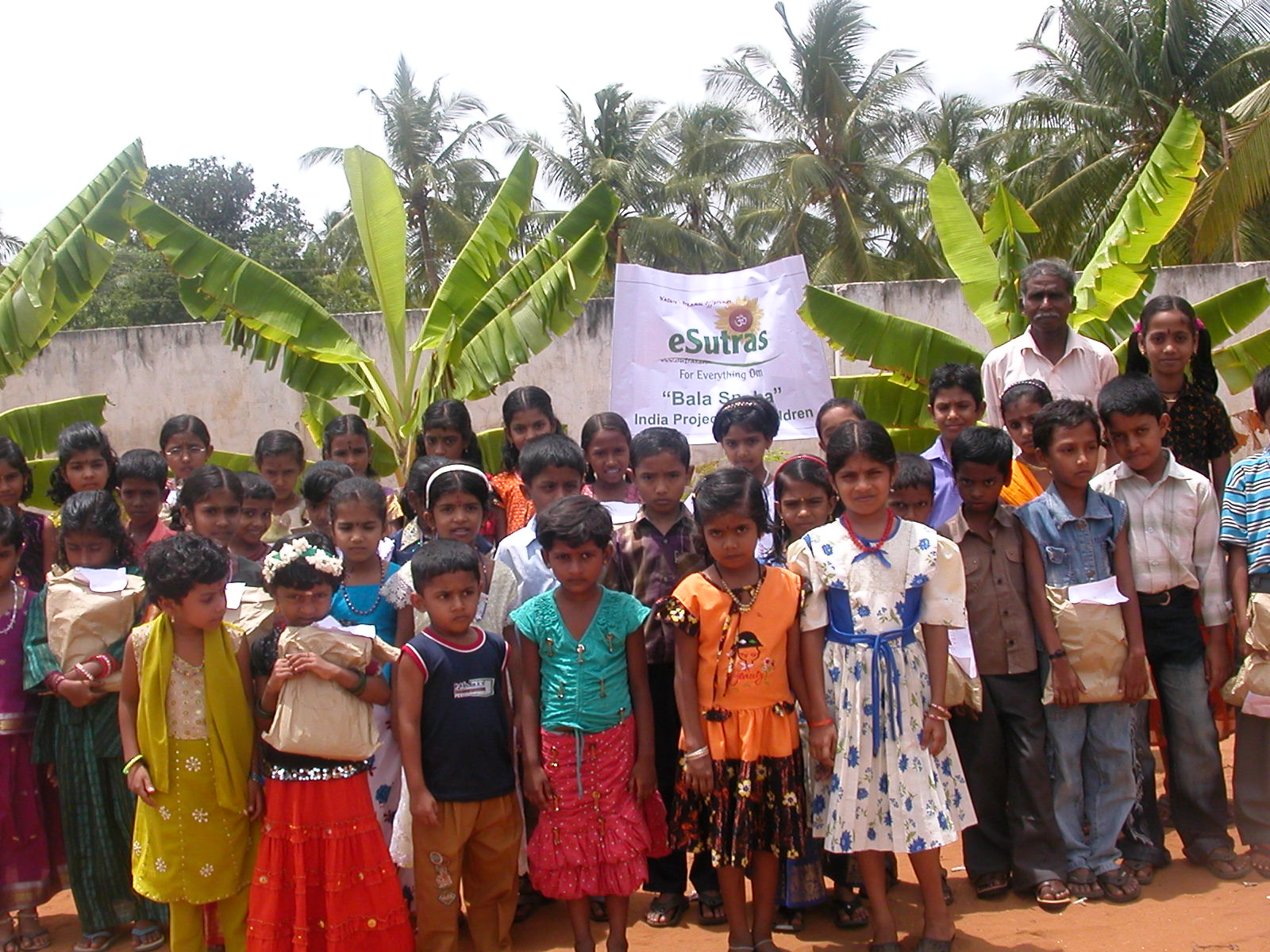 students with the eSutras Bala Sneha program